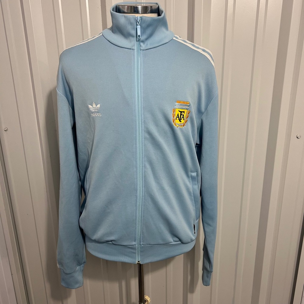 Adidas Argentina AFA 2006 FIFA WORLD CUP Track Messi Jacket Light Blue Mens XL